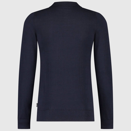 Saint Steve Berend Polo Long Sleeve 19478 70003 Dark Navy back