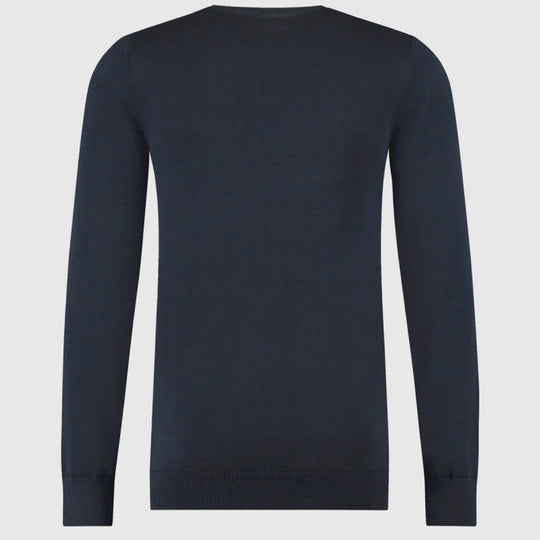 bob dark navy 19479 saint steve v hals trui back