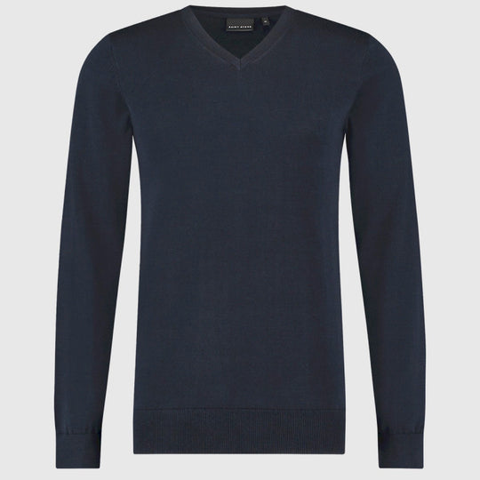 bob dark navy 19479 saint steve v hals trui