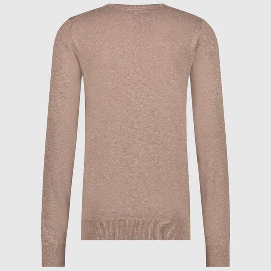 bob taupe melange 19479 saint steve v hals trui BACK