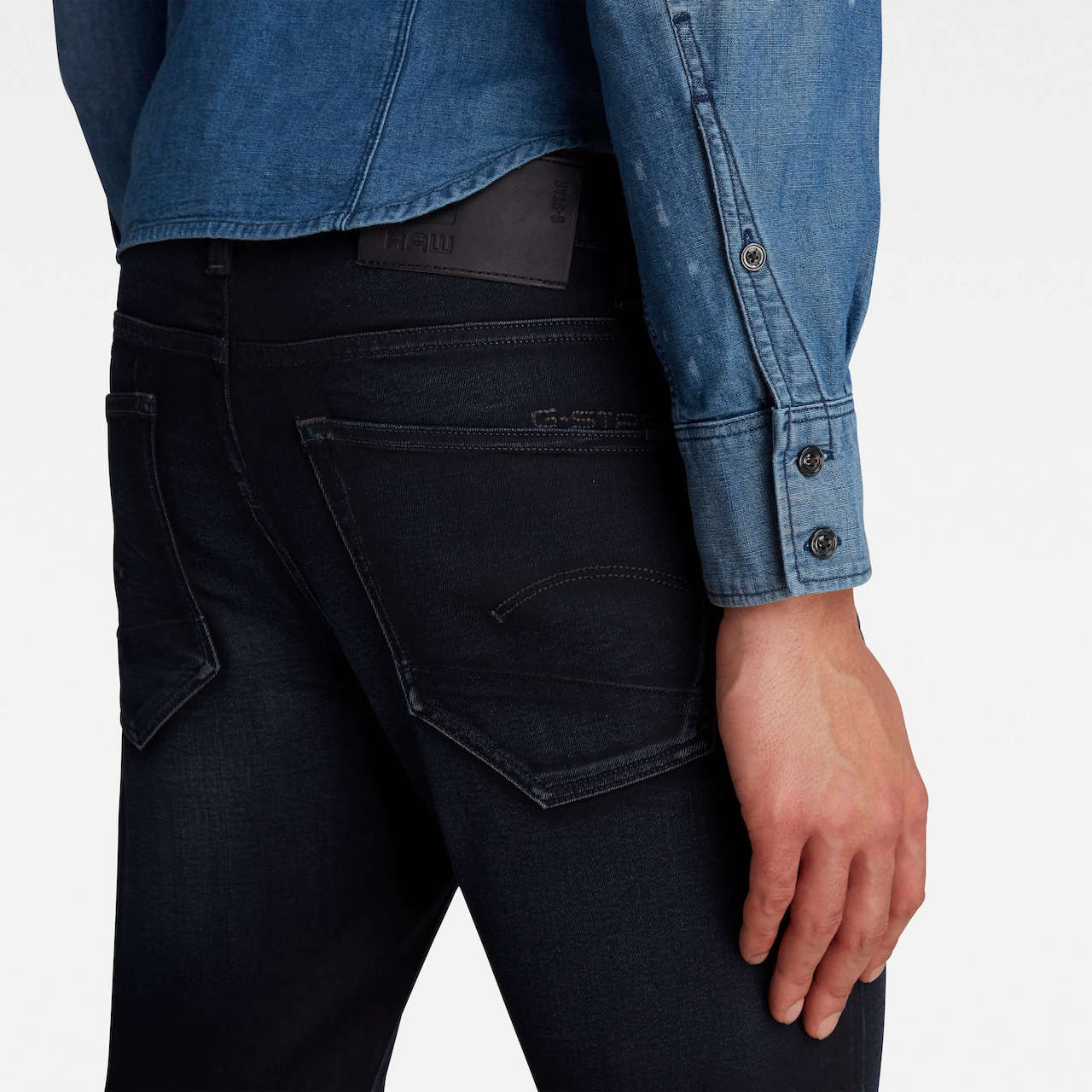 3301 slim dark aged 51001-5245-89 g-star denim crop1