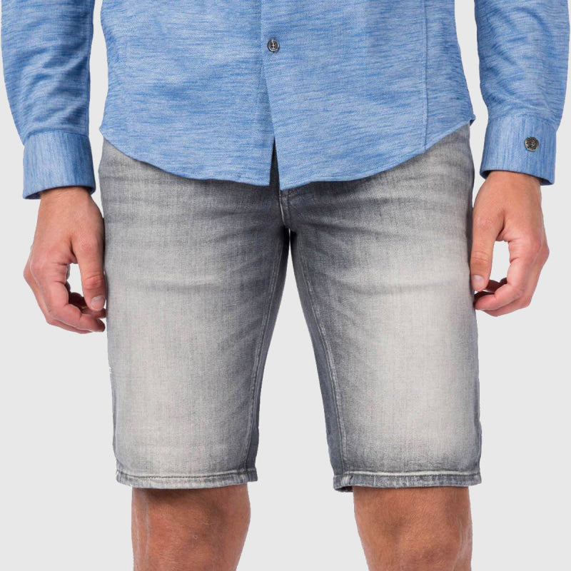 Denim Short Stone Wash Grey