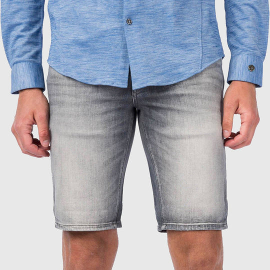 Denim Short Stone Wash Grey