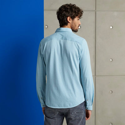 CSI2302201 5397 shirt cf jersey pique tec cast iron overhemd blue crop2