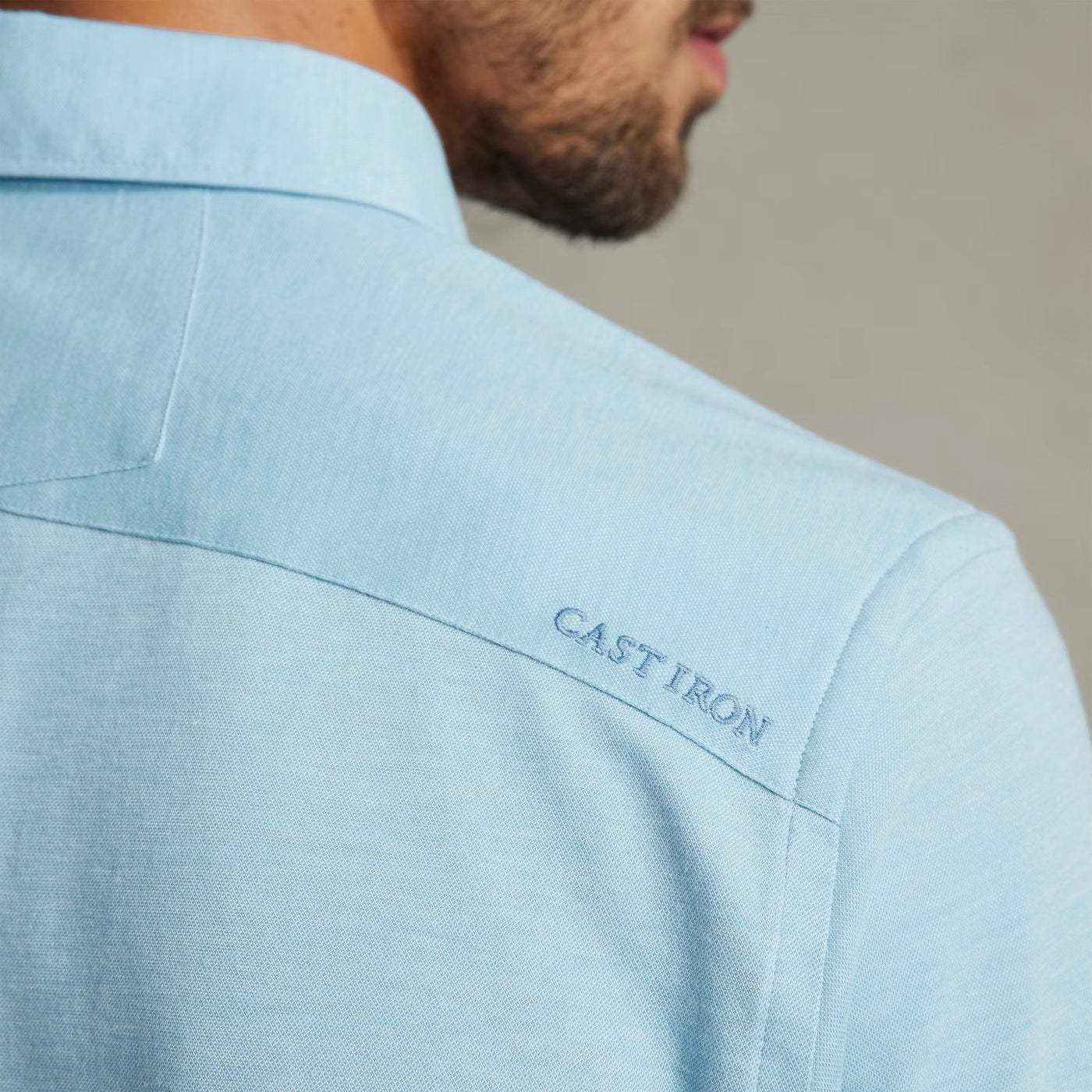 CSI2302201 5397 shirt cf jersey pique tec cast iron overhemd blue crop4