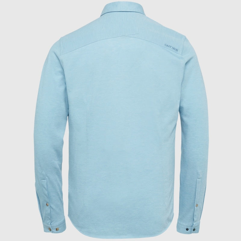 CSI2302201 5397 shirt cf jersey pique tec cast iron overhemd blue back