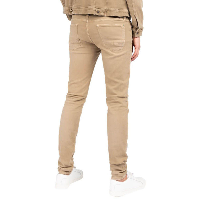 ctr205415 8261 | riser slim colored denim khaki | cast iron | side