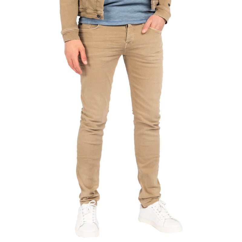 ctr205415 8261 | riser slim colored denim khaki | cast iron | front