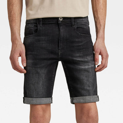 3301 slim denim shorts medium black d10481-a634-9887 g-star denim