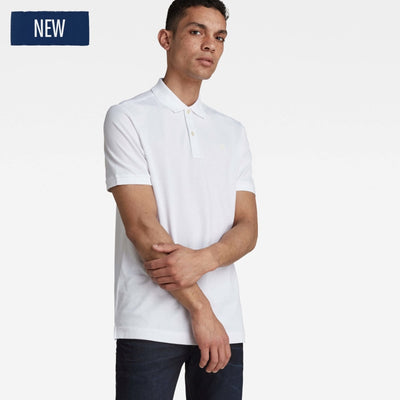 d11595-5864-110 dunda slim polo g-star polo white