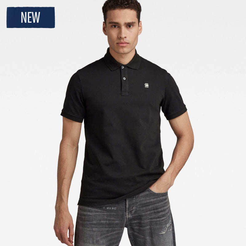 d11595-5864-6484 dunda slim polo g-star polo dark black