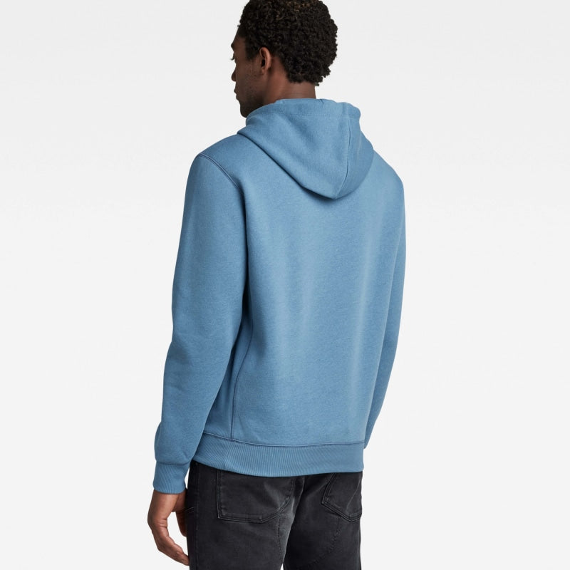 premium core hooded sweater d16121-c235-2182 g-star sweater azul back