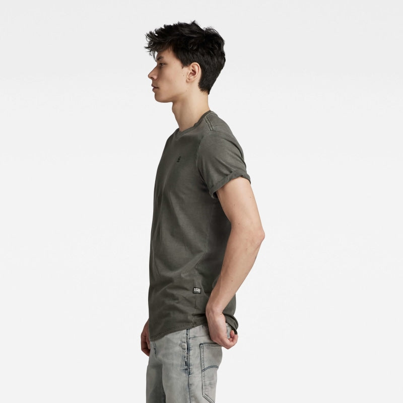 t-shirt lash d16396-2653-b575 g-star t-shirt asfalt garment dyed side