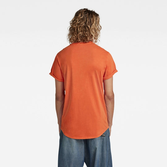 t-shirt lash d16396-2653-d151 g-star t-shirt paprika garment dyed back