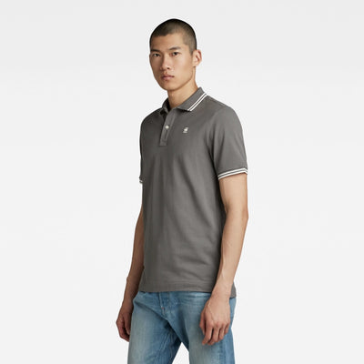 D17127-5864-1468 dunda slim stripe polo g-star polo granite crop1