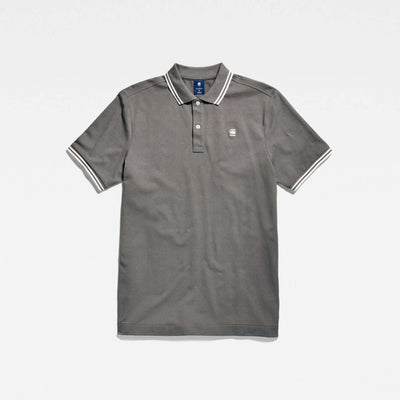 D17127-5864-1468 dunda slim stripe polo g-star polo granite crop2