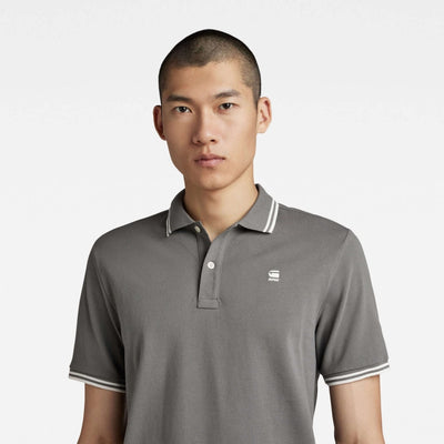 D17127-5864-1468 dunda slim stripe polo g-star polo granite crop3