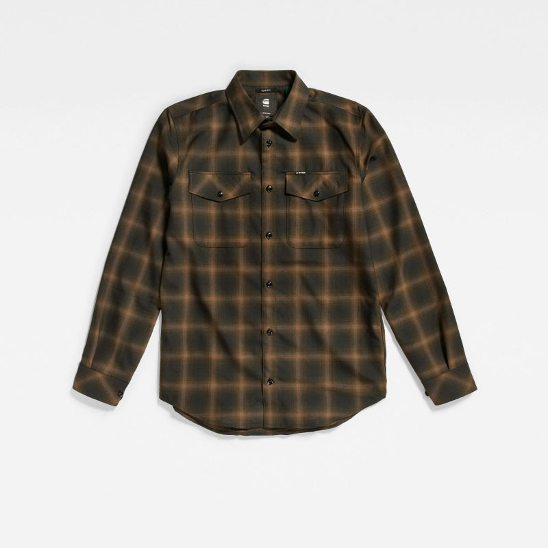 marine slim shirt D20165-D217-D414 g-star overhemd Rain Drum crop1