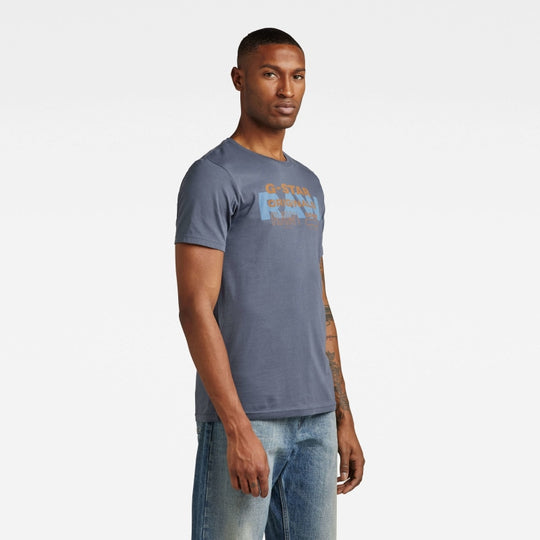 originals raw slim t-shirt d22202-336-863 fantem blue g-star t-shirt crop1