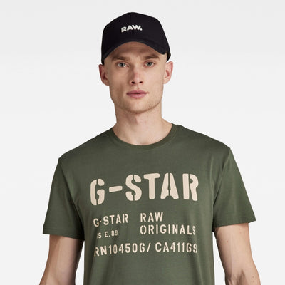 originals raw t-shirt d22203-336-d426-light-hunter g-star t-shirt crop2