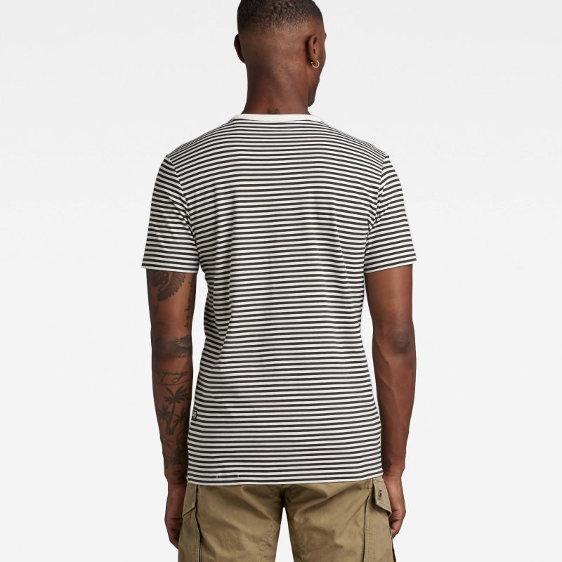 d22778-c339-d952 slim t-shirt stripe g-star t-shirt milk cloack BACK