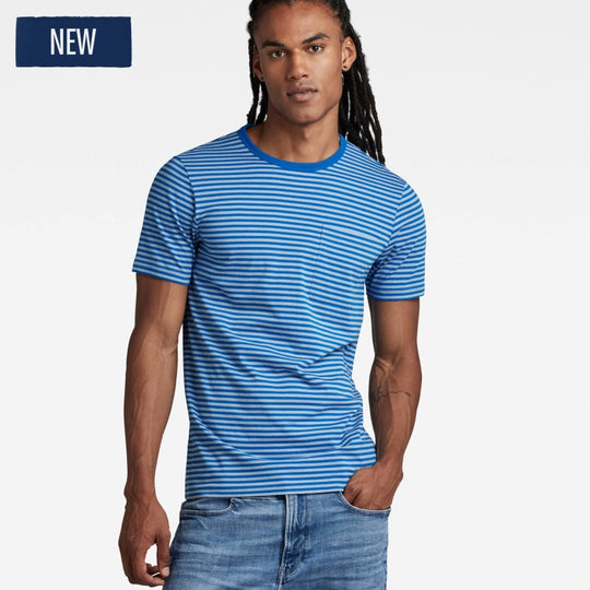 d22778-c339-d953 slim t-shirt stripe g-star t-shirt lake lapis blue stripe