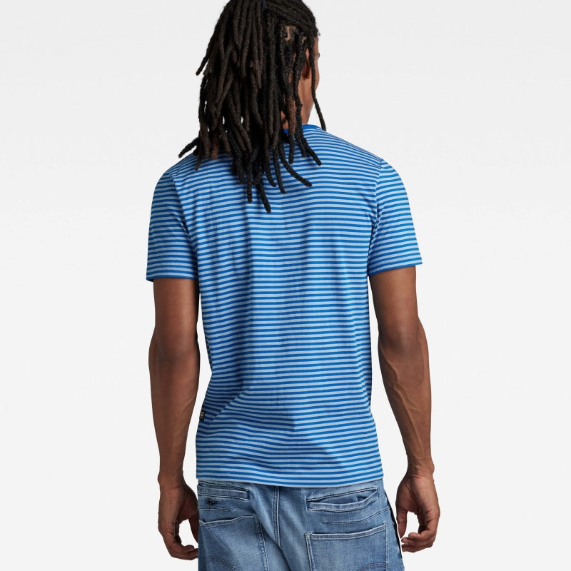 d22778-c339-d953 slim t-shirt stripe g-star t-shirt lake lapis blue stripe back