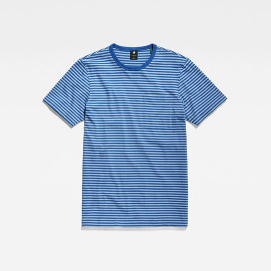 d22778-c339-d953 slim t-shirt stripe g-star t-shirt lake lapis blue stripe crop1