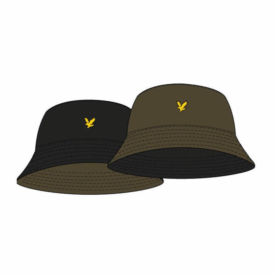 he1811v w753 ripstop reversible bucket hat lyle & scott pet black crop