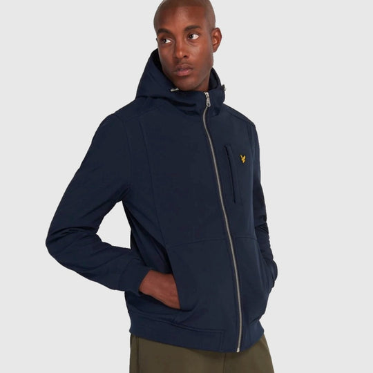 jk1214v z271 fleece lined softshell jacket lyle & scott jack navy 