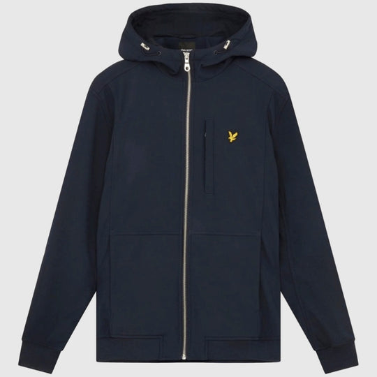 jk1214v z271 fleece lined softshell jacket lyle & scott jack navy crop_3