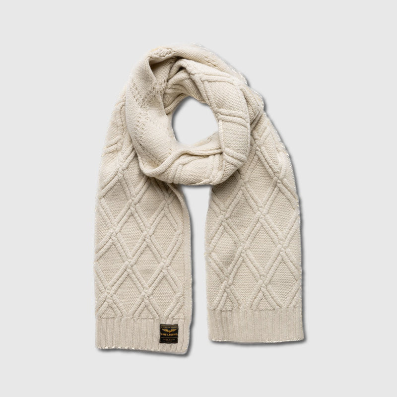 kitted scarf pac217905 7013 pme legend sjaal ecru
