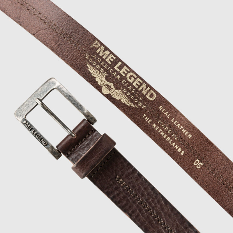 belt leather center stich pbe00112 771 pme legend riemen donkerbruin back