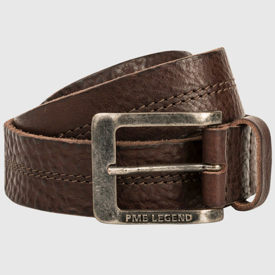 belt leather center stich pbe00112 771 pme legend riemen donkerbruin