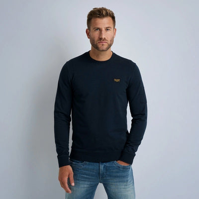 round neck airstrip sweat pls0000431 5073 pme legend sweater navy crop