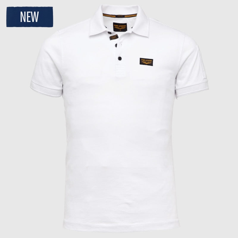 short sleeve trackway polo ppss0000861 7003 pme legend polo white front