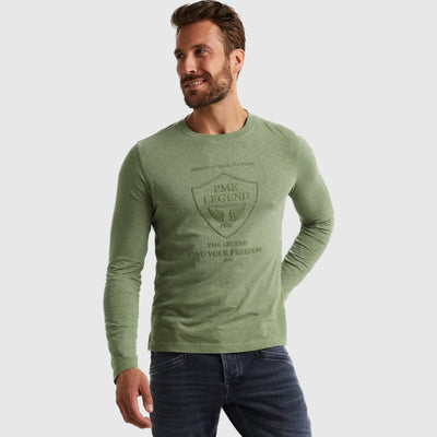 pts2302593 6379 long sleeve round neck slub jersey pme legend t-shirt