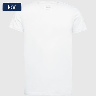 PME Legend Round Neck Basic T-Shirt PUW00112 900 White
