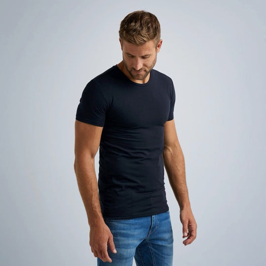 PME Legend Round Neck Basic T-Shirt Navy