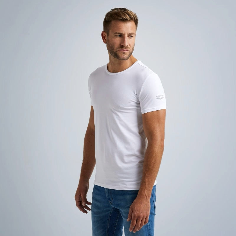 2-pack round neck basic t-shirt puw00220 900 pme legend shirt white crop3