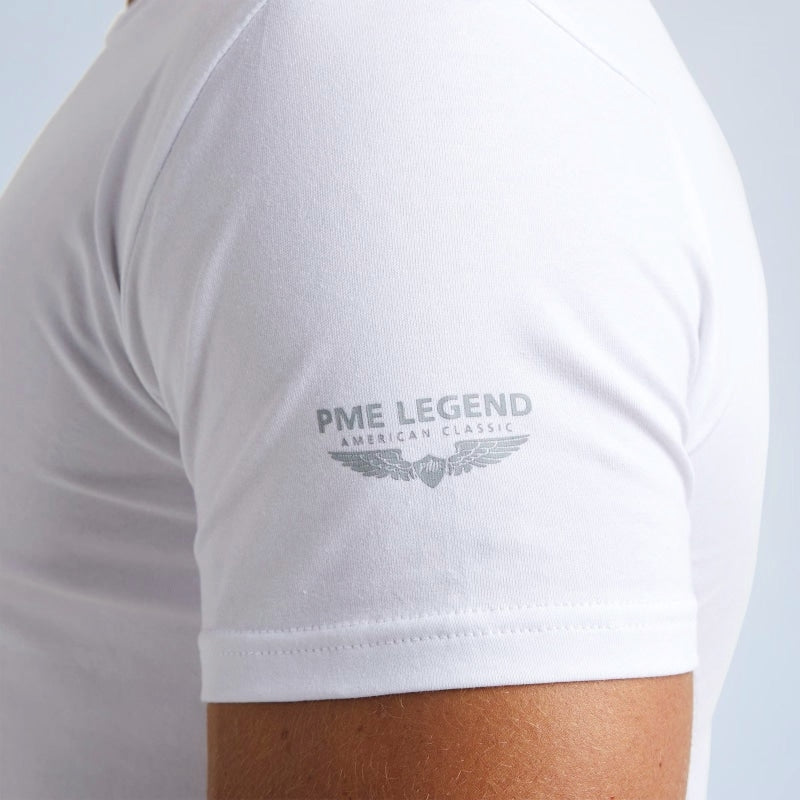 2-pack round neck basic t-shirt puw00220 900 pme legend shirt white crop4