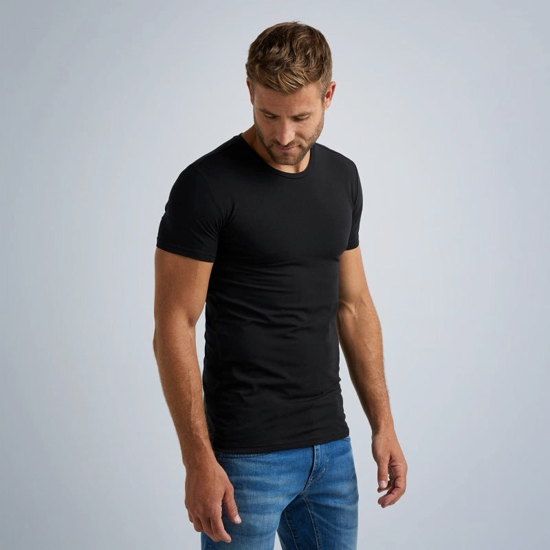 2-pack round neck basic t-shirt puw00220 999 pme legend shirt black crop3
