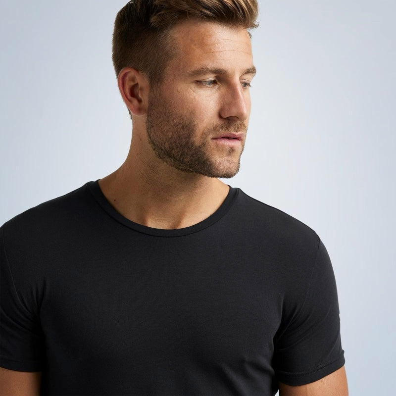 2-pack round neck basic t-shirt puw00220 999 pme legend shirt black crop5