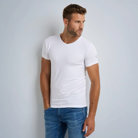 puw00230 900 2-pack v-neck basic t-shirt pme legend shirt white crop4