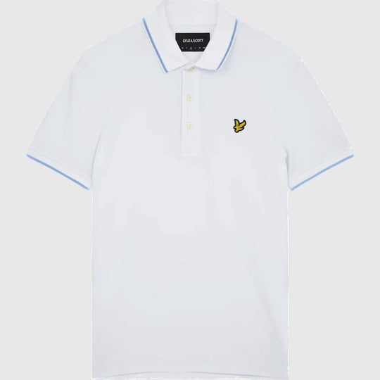 sp1524vog w533 tipped polo shirt lyle & scott polo white crop2