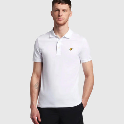 sp400vog 626 plain polo shirt short sleeve lyle & scott polo white