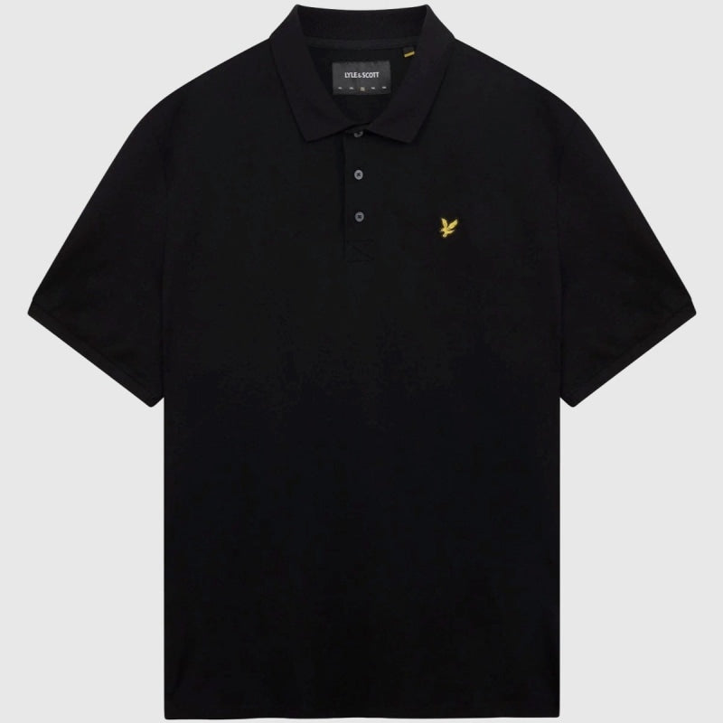 sp400vog z865 plain polo shirt short sleeve lyle & scott polo black body