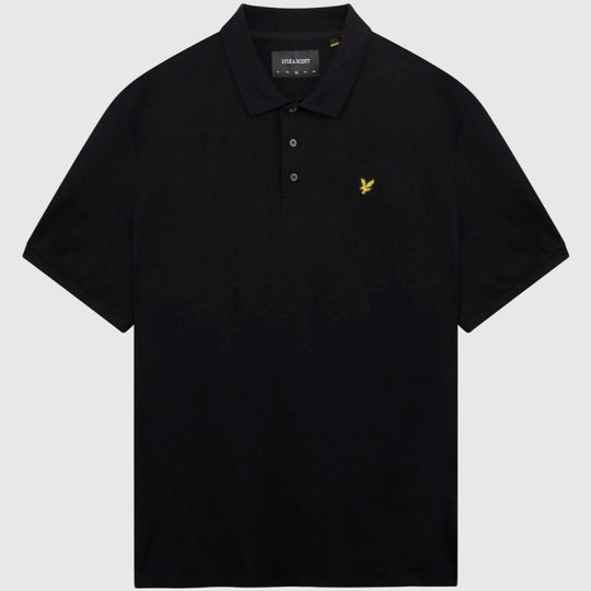 sp400vog z865 plain polo shirt short sleeve lyle & scott polo black body