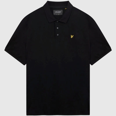 sp400vog z865 plain polo shirt short sleeve lyle & scott polo black body