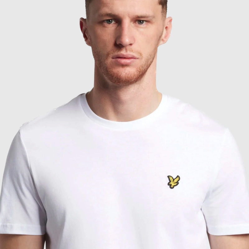 ts400vog 626 plain t-shirt short sleeve lyle & scott polo white crop